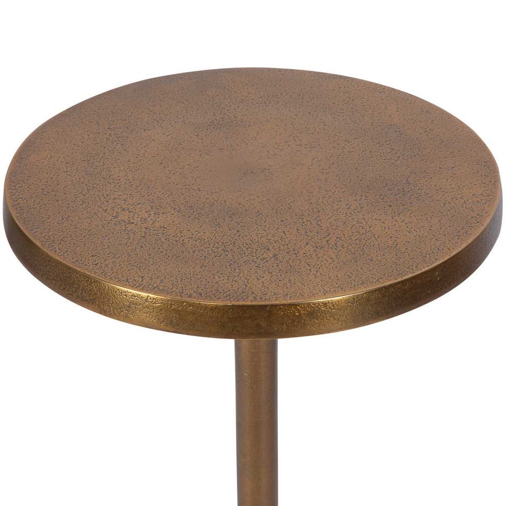 Antique brass drink table chair.