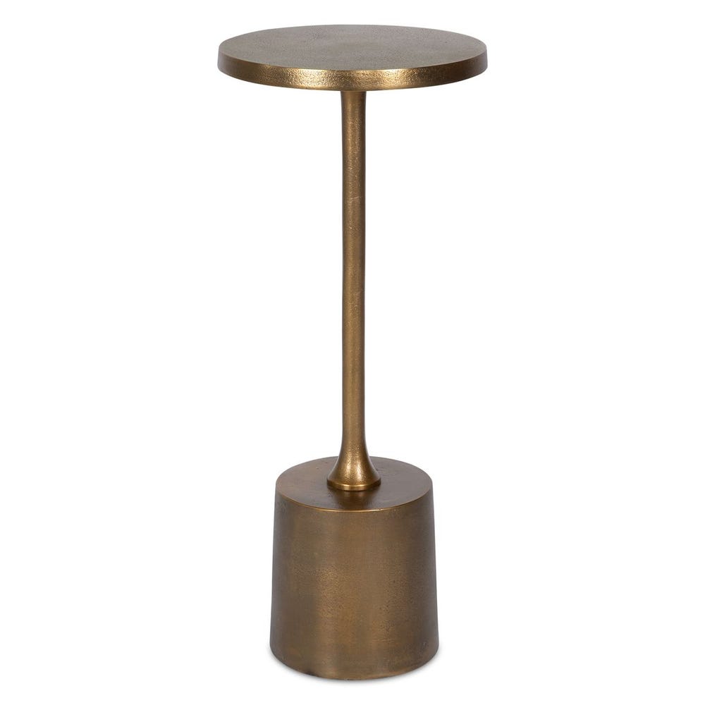 Antique brass drink table chair.