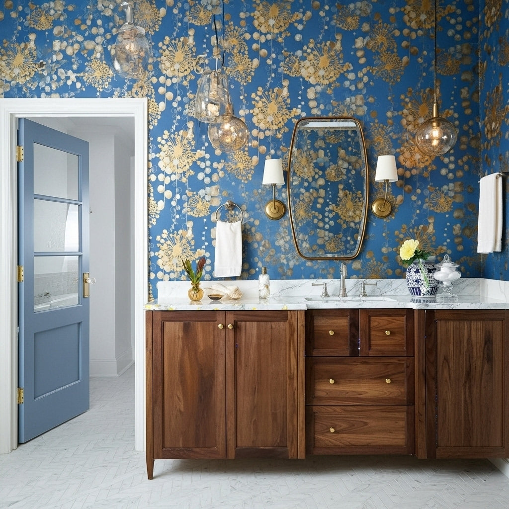 Antiqued Gold Mirror