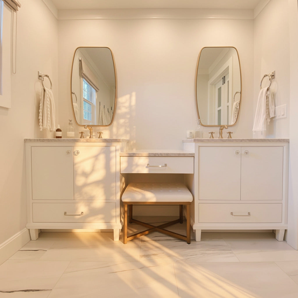 Antiqued Gold Mirror