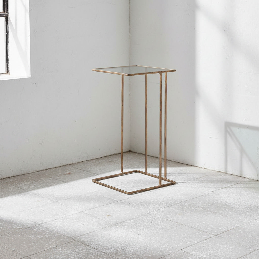 Antique Gold Side Table