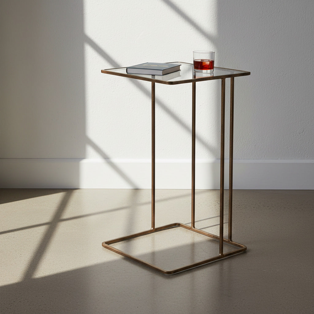 Antique Gold Side Table
