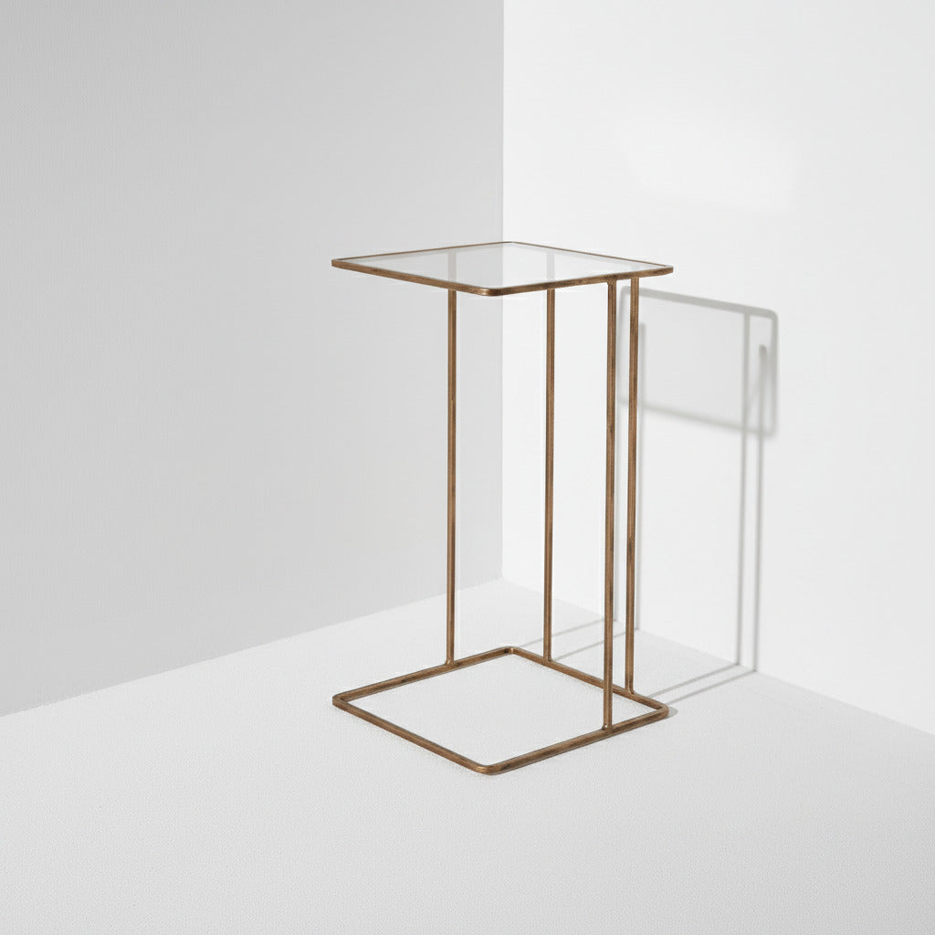 Antique Gold Side Table