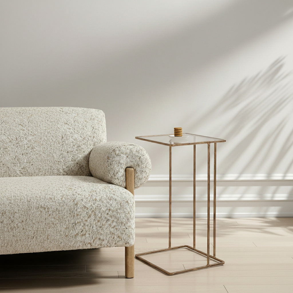 Antique Gold Side Table