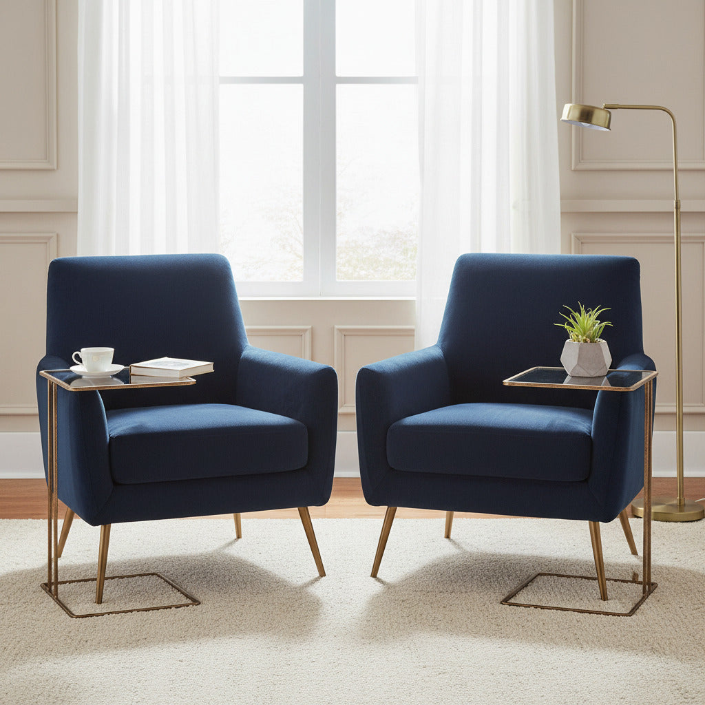 Antique Gold Side Table