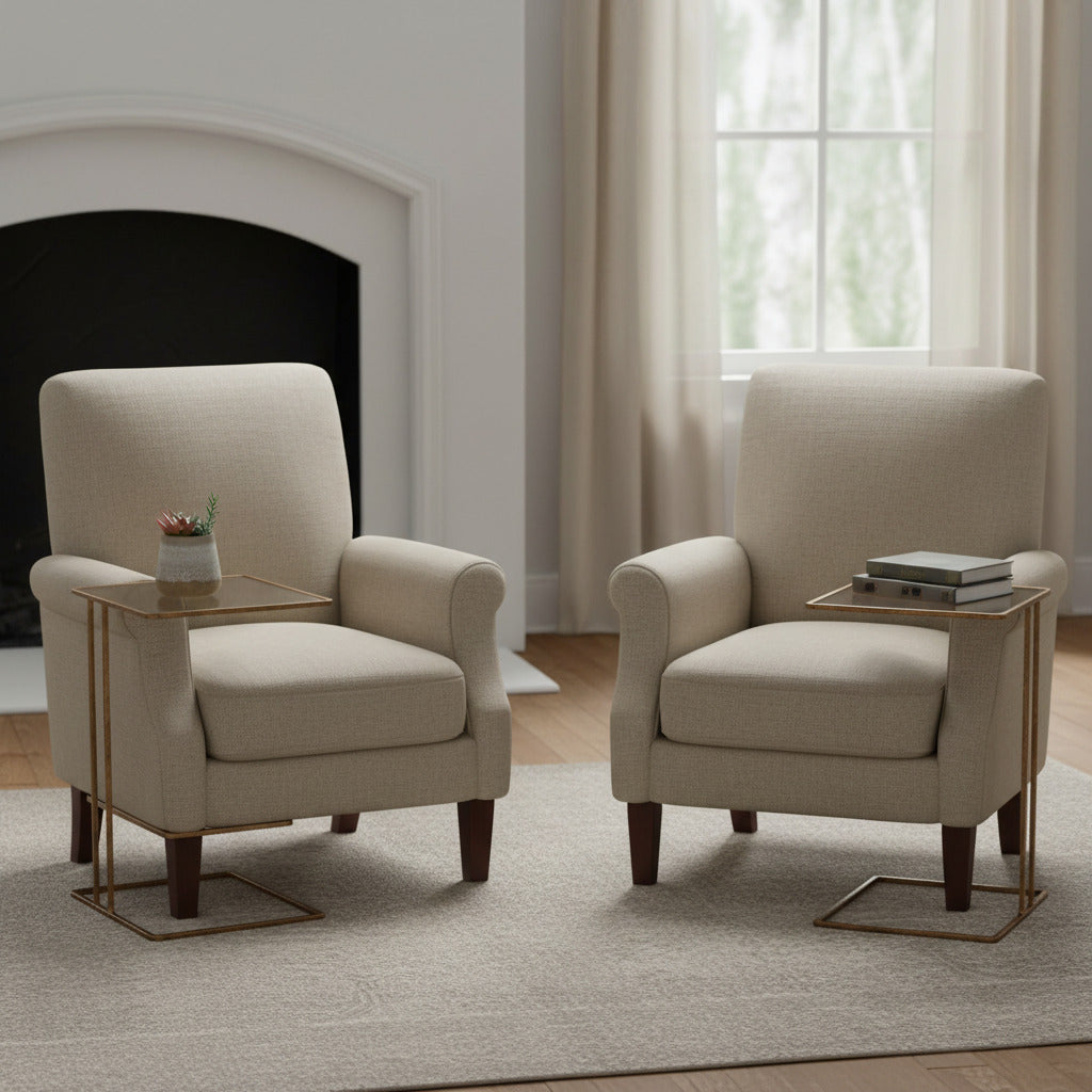 Antique Gold Side Table