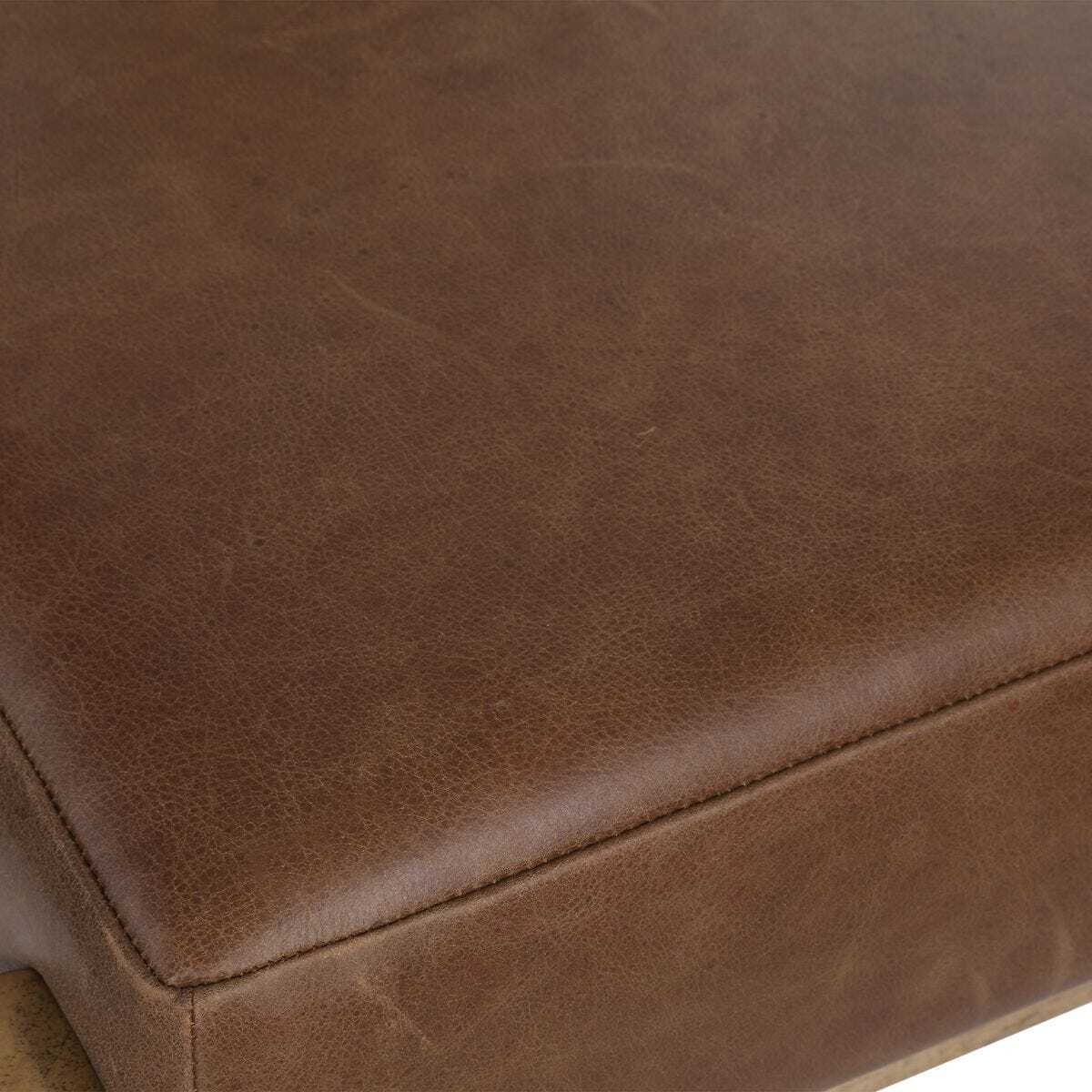 Leather cushion.