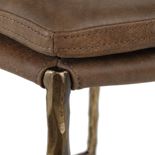 Leather Counter Chair Stool with Back.