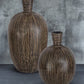 Black Terracotta Vases | Set of 2