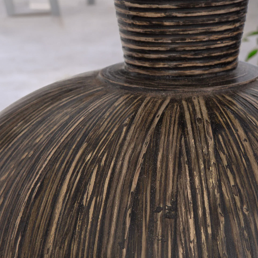 Black Terracotta Vases | Set of 2