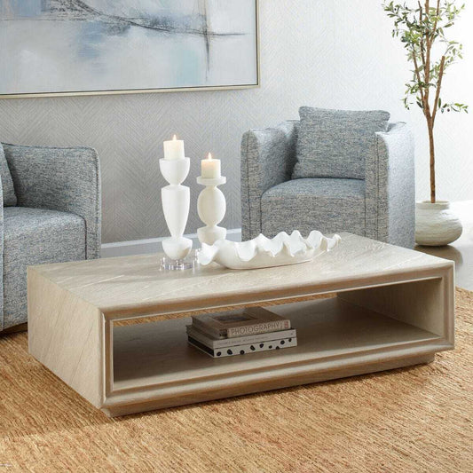 Blonde Wood Coffee Table