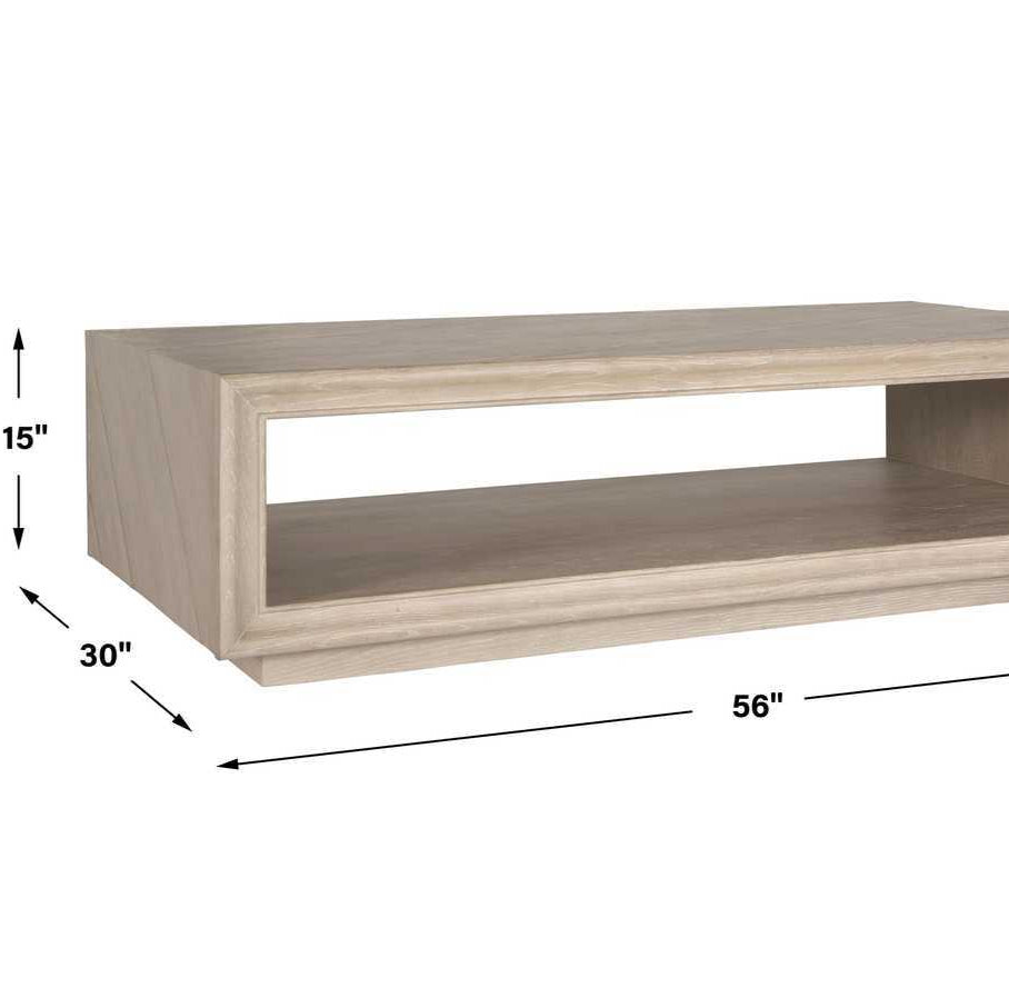 Blonde Wood Coffee Table