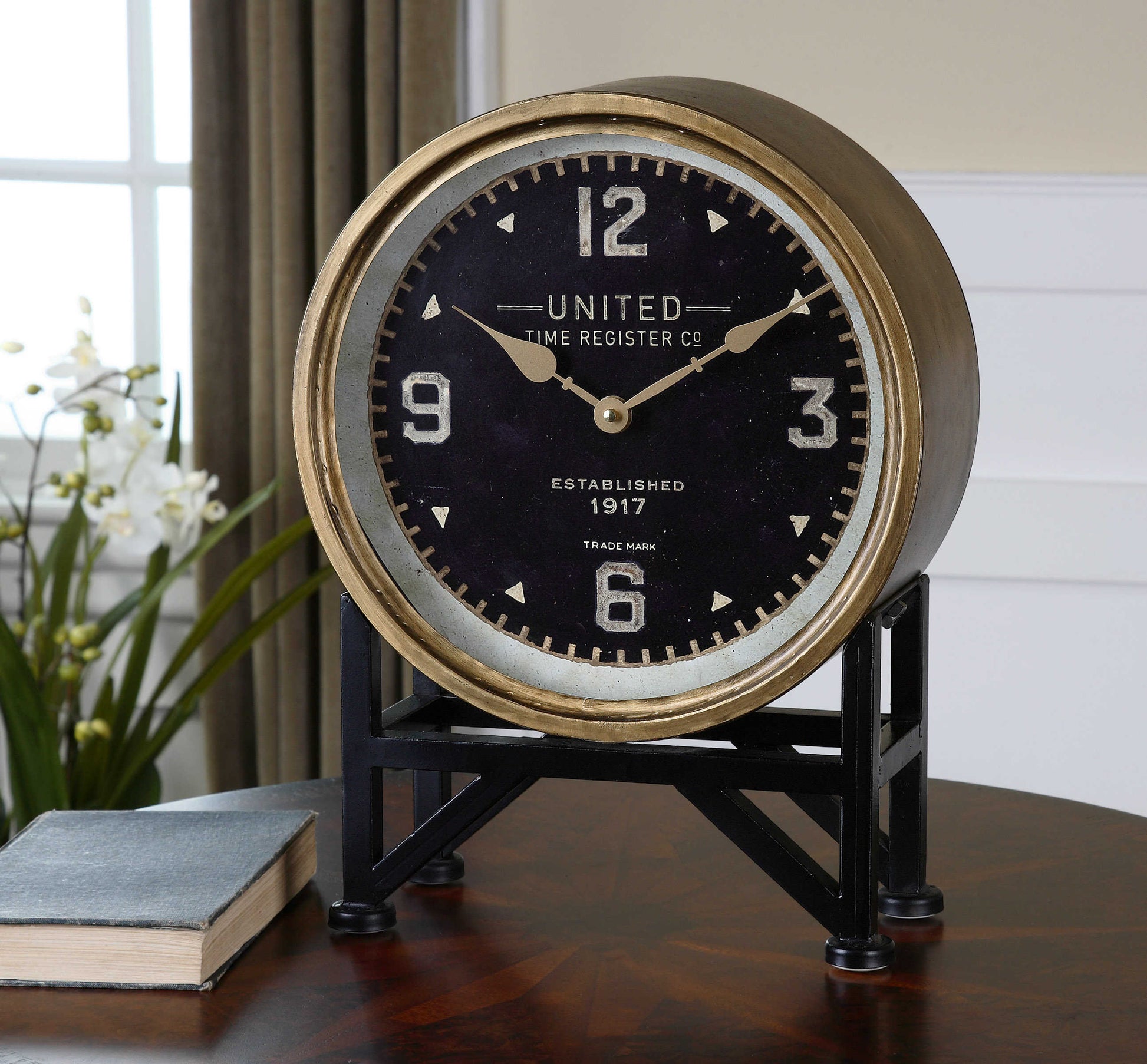 Brass Table Clock