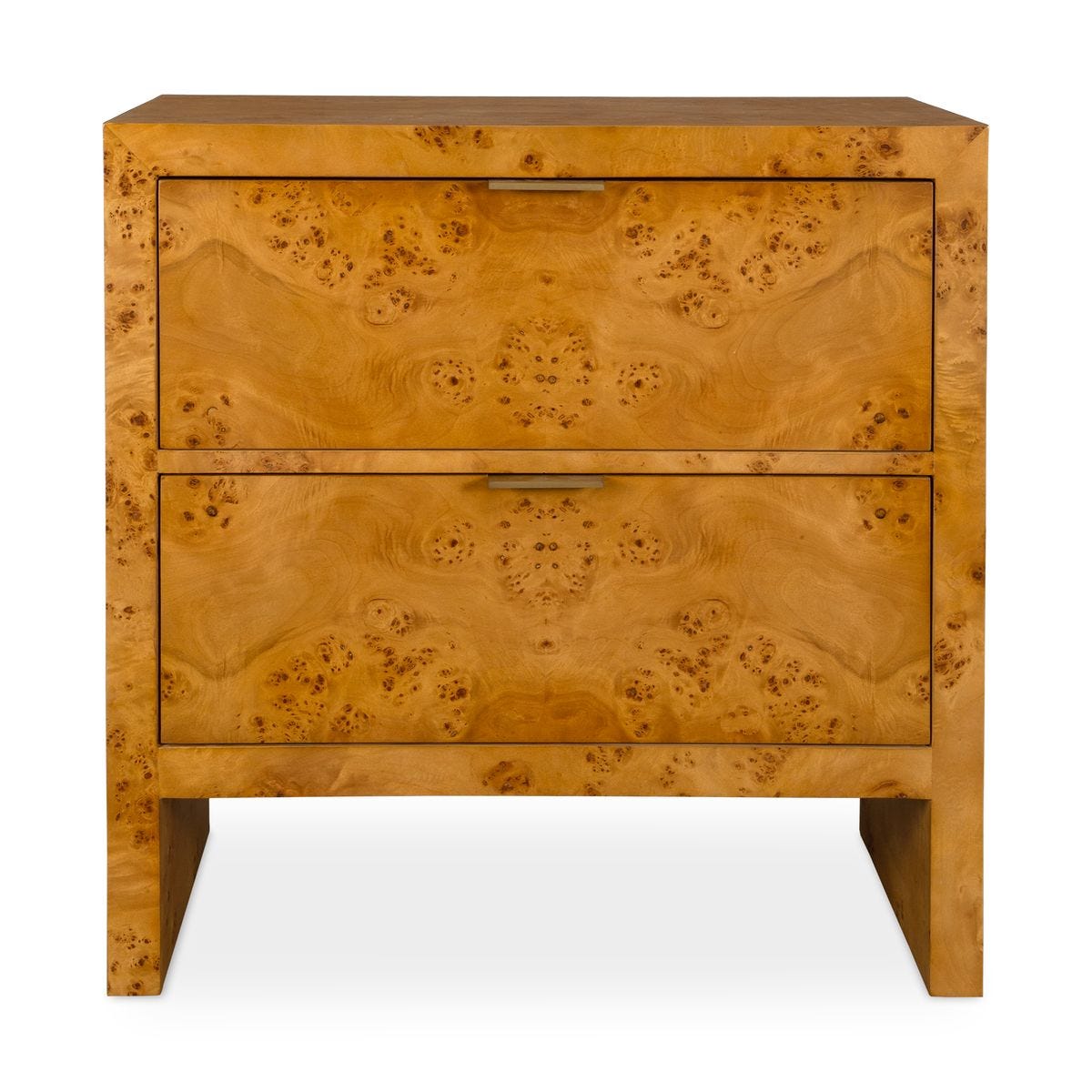 Burl wood dresser.