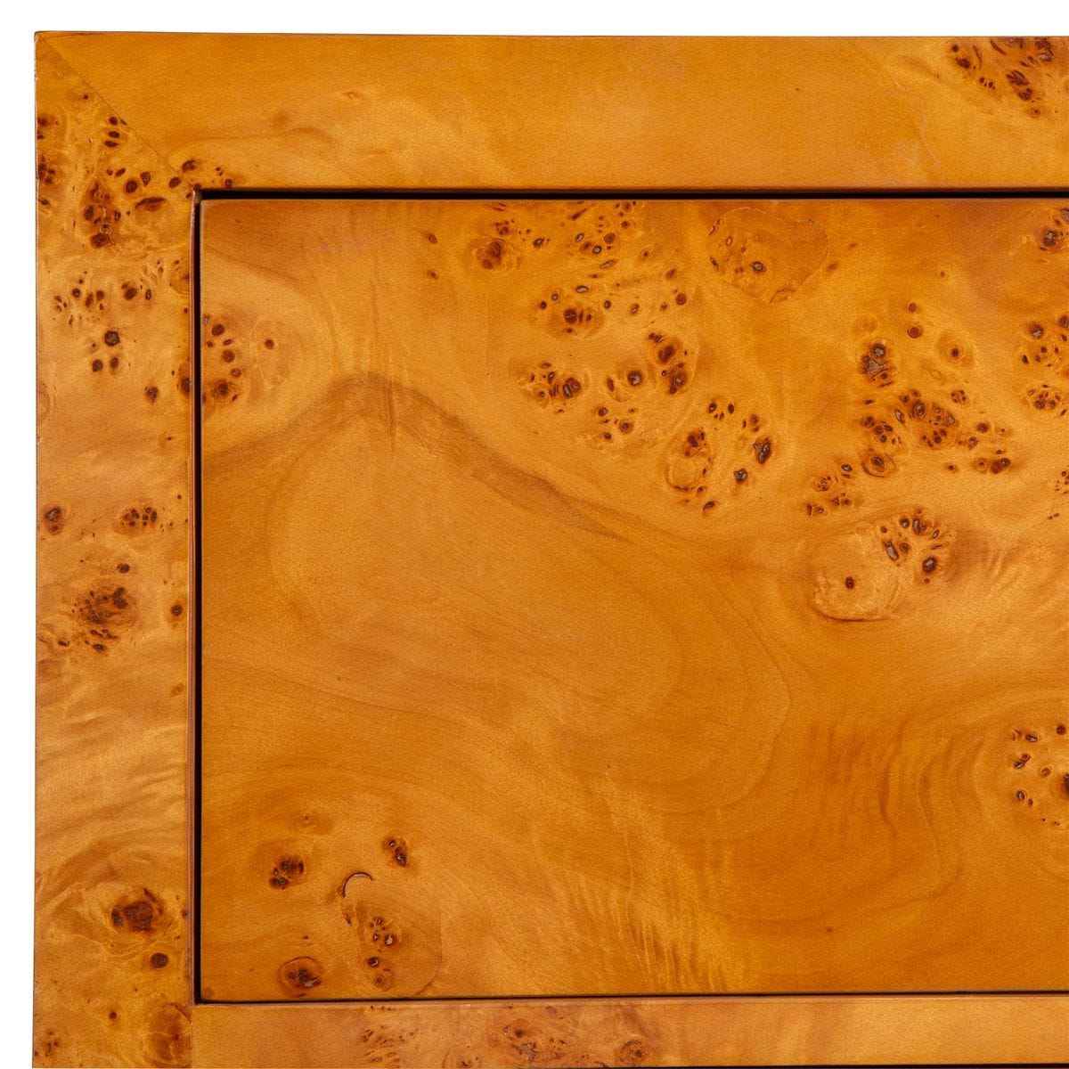 Burl wood dresser.