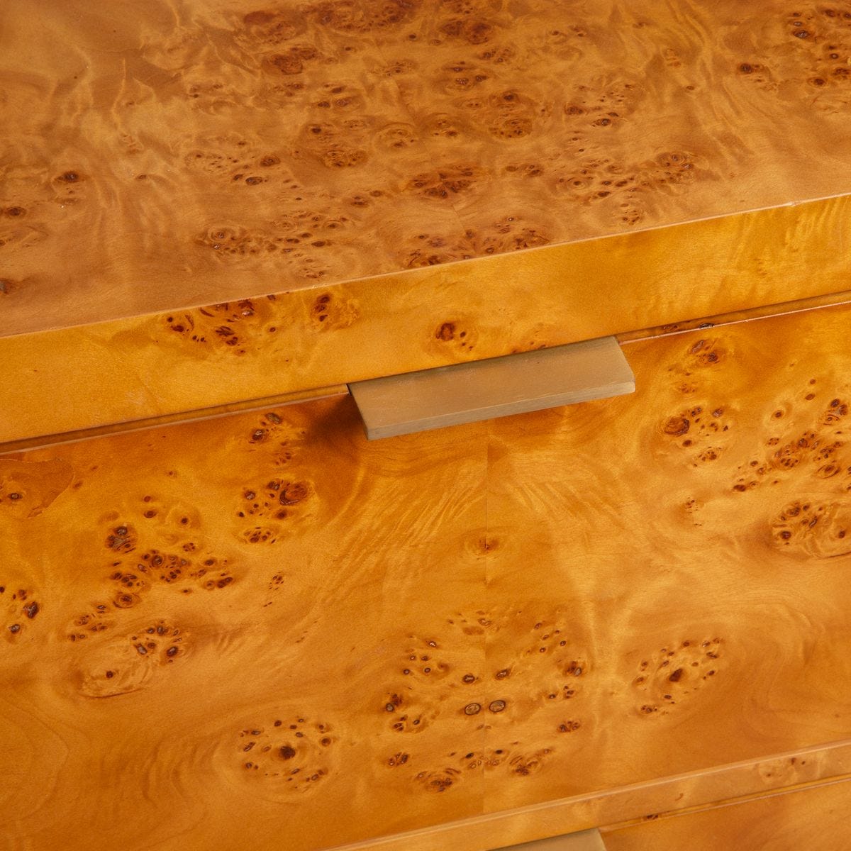 Burl wood dresser.