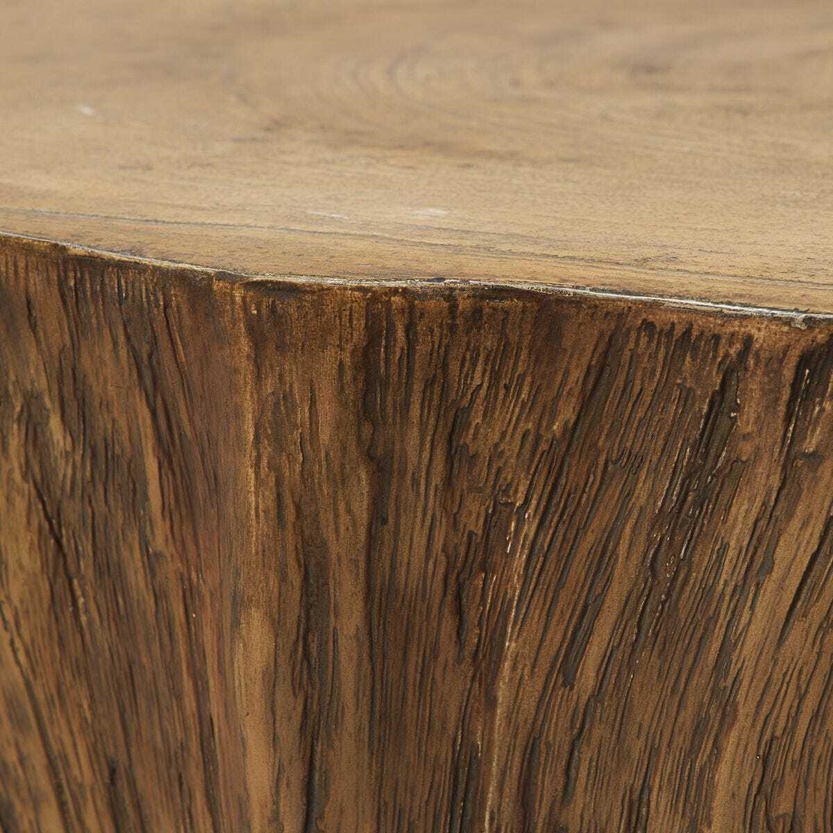 Close-up of a wooden surface with visible grain and texture