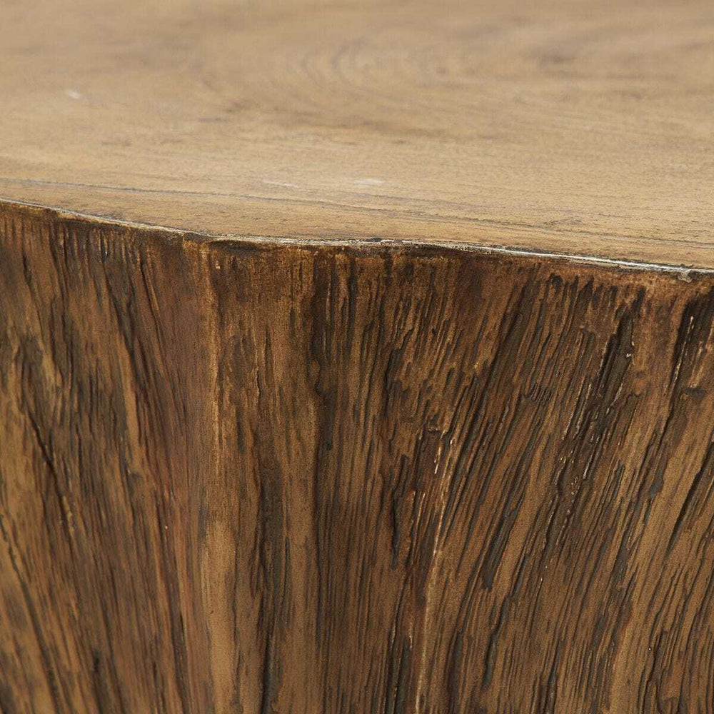 Close-up of a wooden surface with visible grain and texture