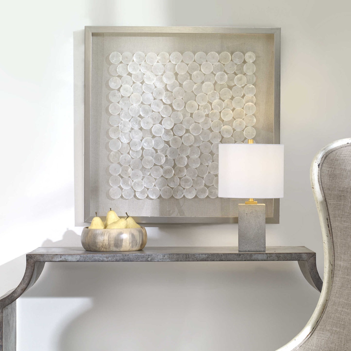 Capiz Shells Shadow Box