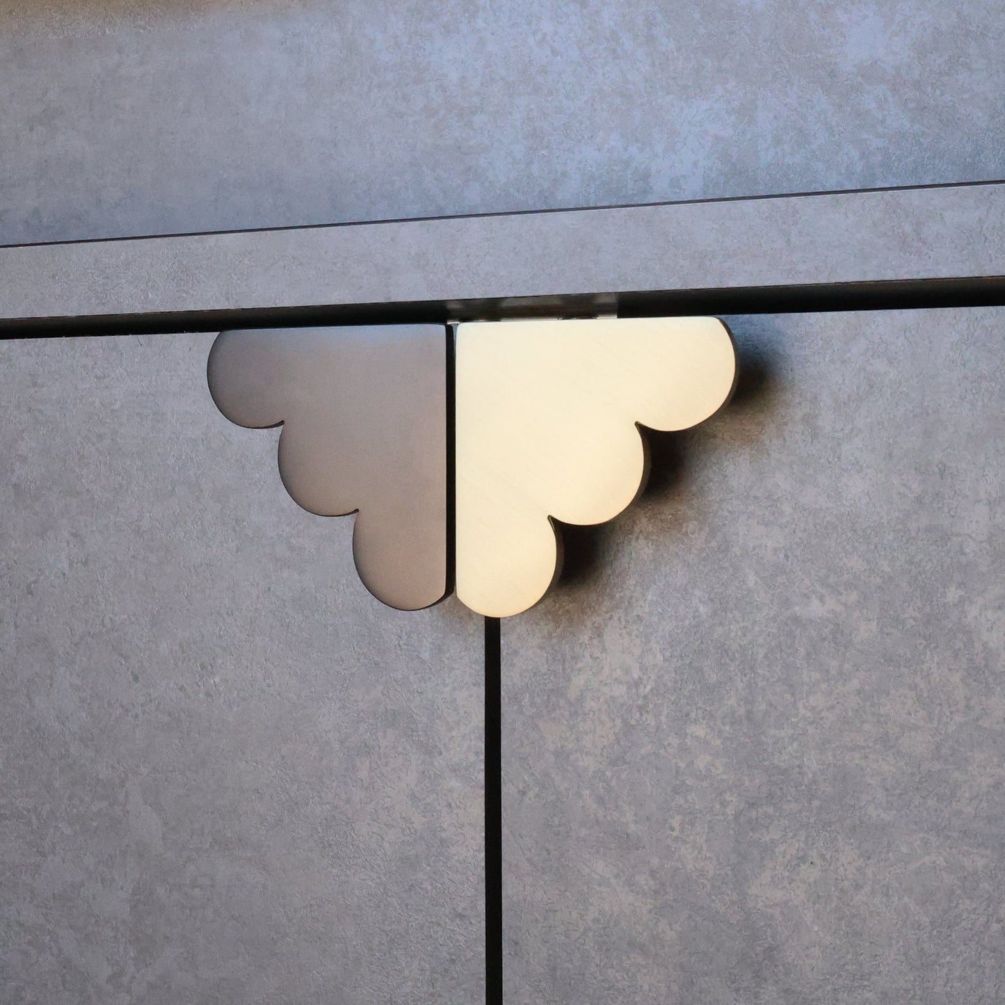 Cloud Pull - Solid Brass - Corner Cabinet Hardware by Hapny Home