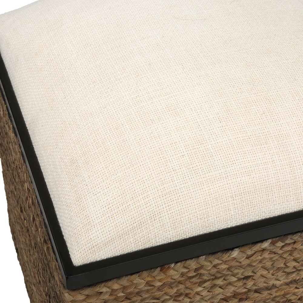 Cushion for coastal ottoman.