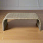 Floating Beach COffee Table with Woven Ratan.