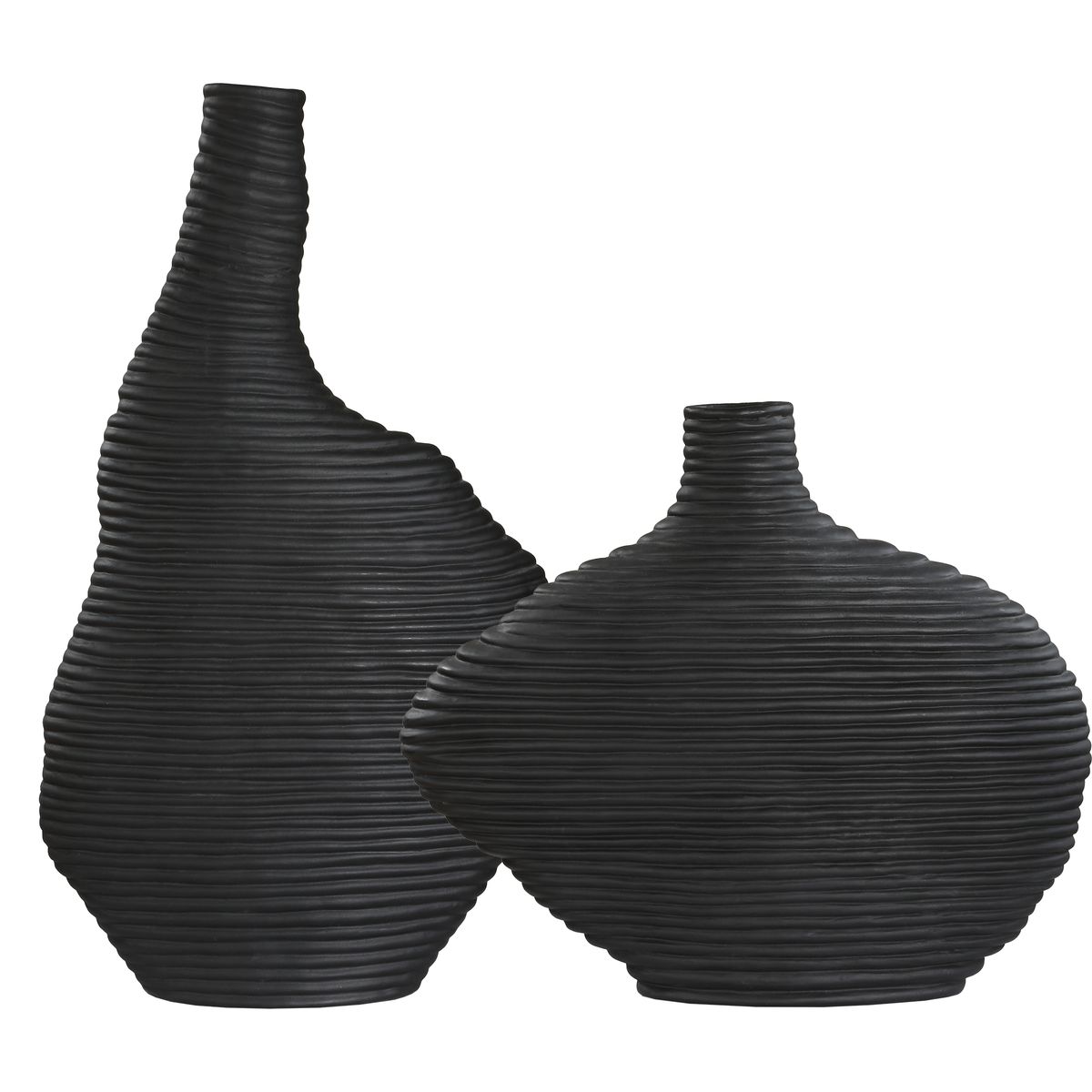 Contemporary ceramic vases.
