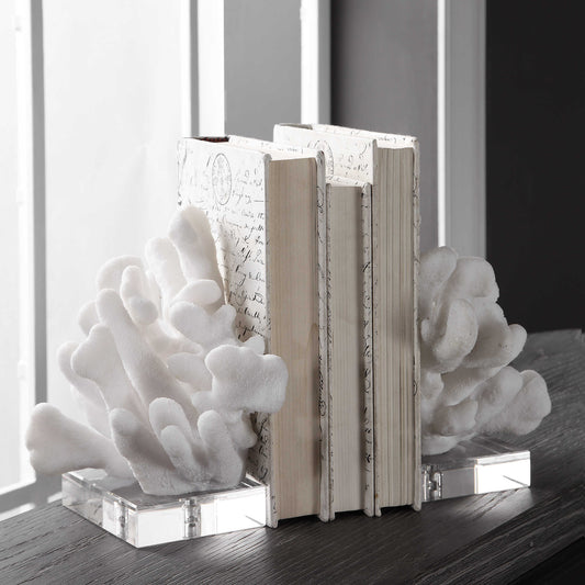 Coral Bookends