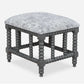 Cowhide Print Ottoman