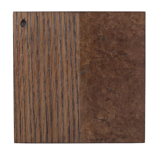 White Oak and Ash Burl Panel, Cocoa