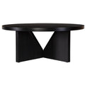 Dark Brown Round Coffee Table