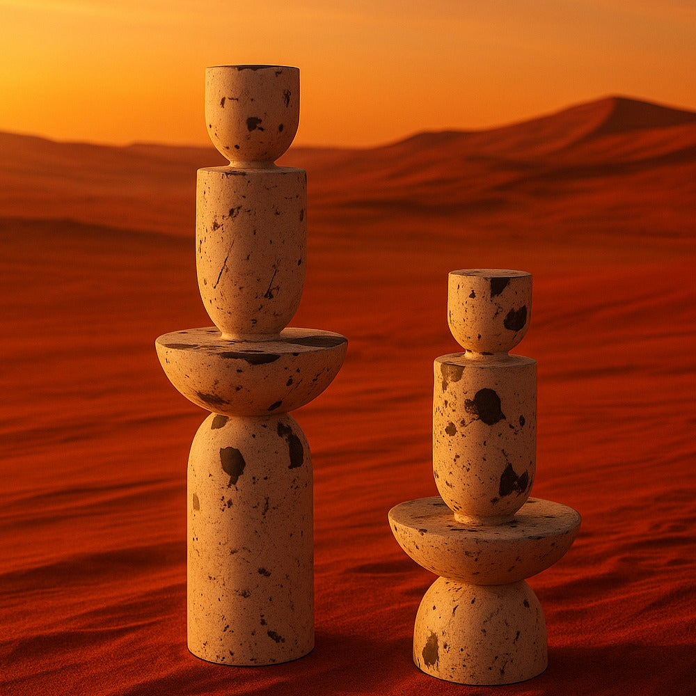 Desert sculptures.