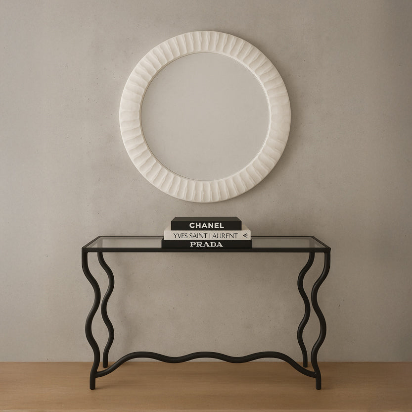 Designer White Mirror.