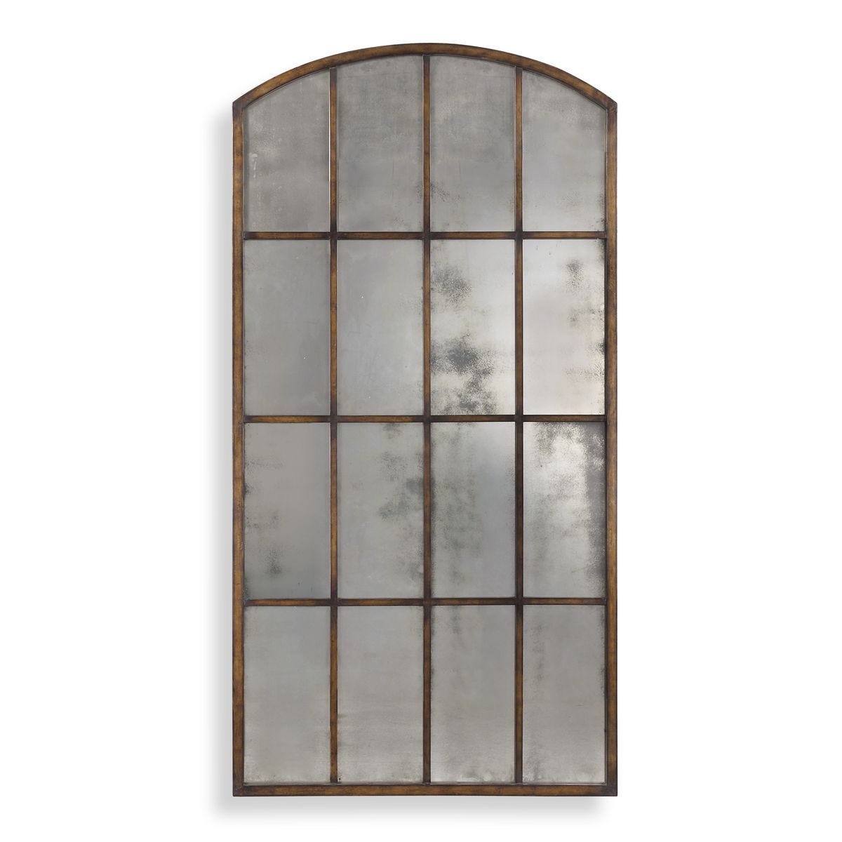 Farmhouse window pane mirror.