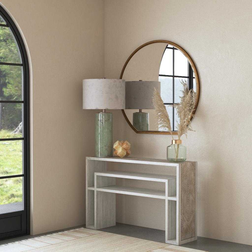 Geometric Console Table
