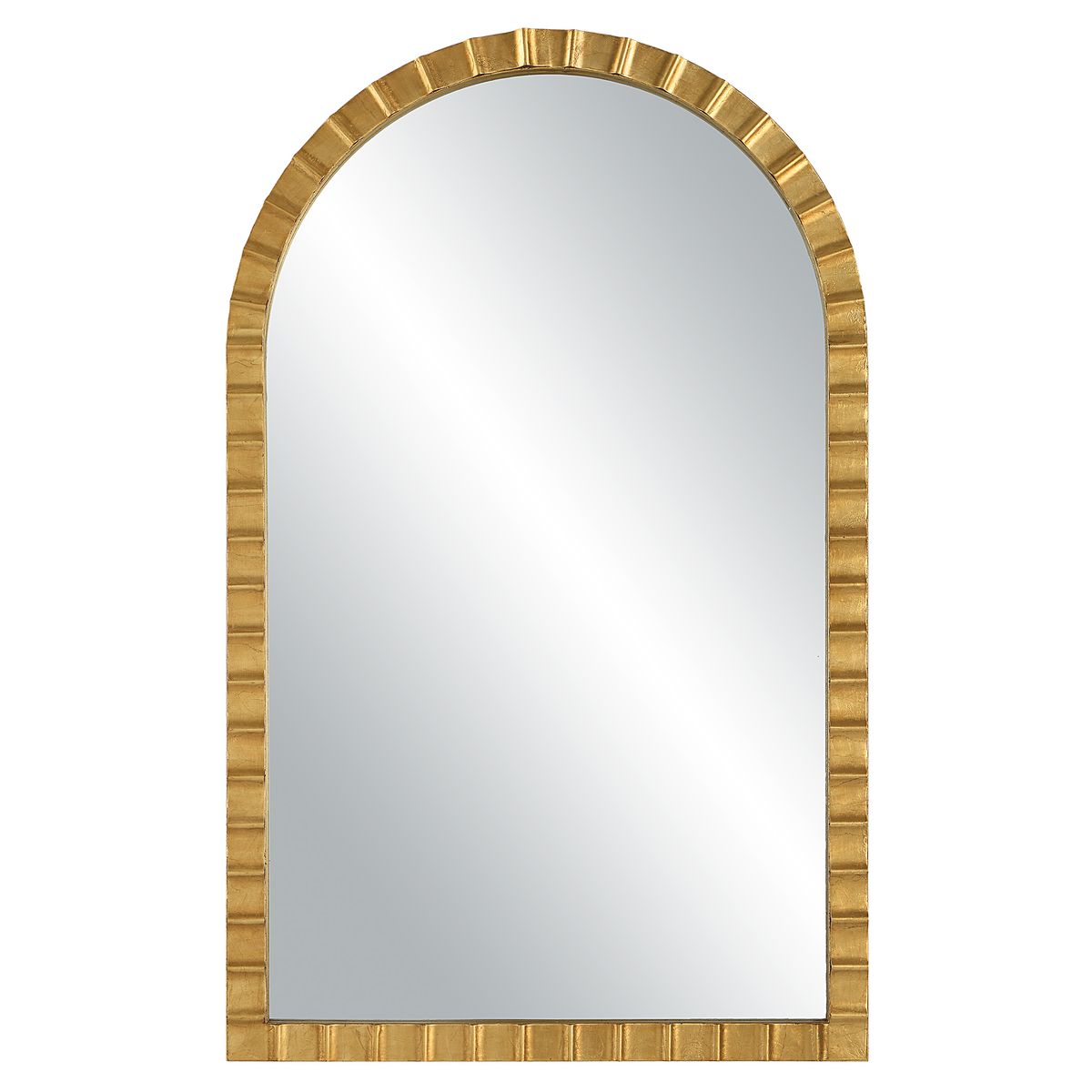 Gold Arch Top Mirror