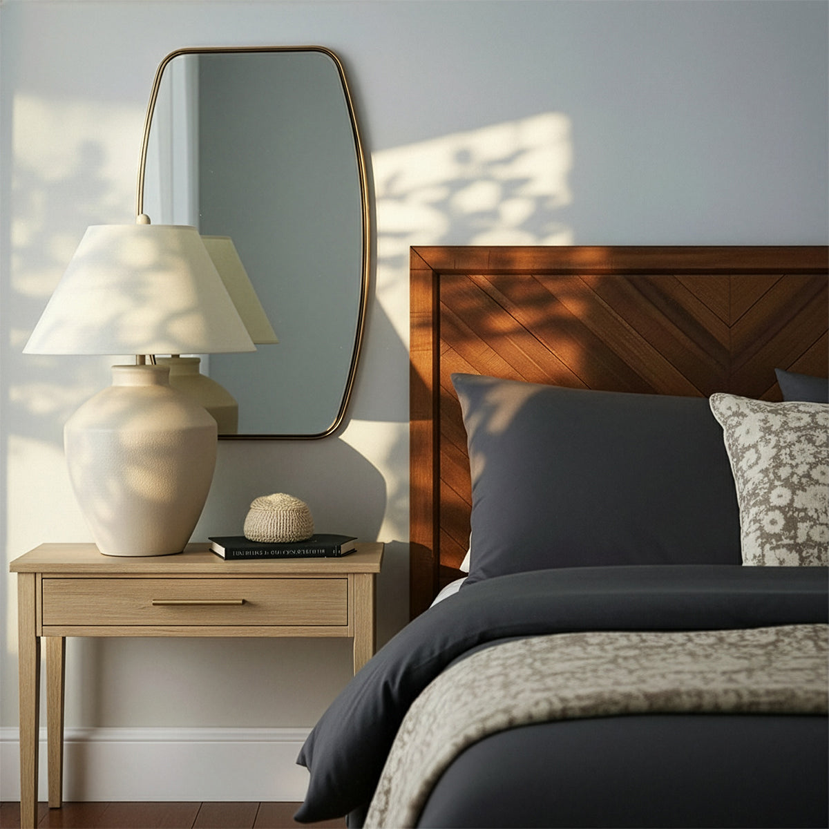 Antiqued Gold Mirror