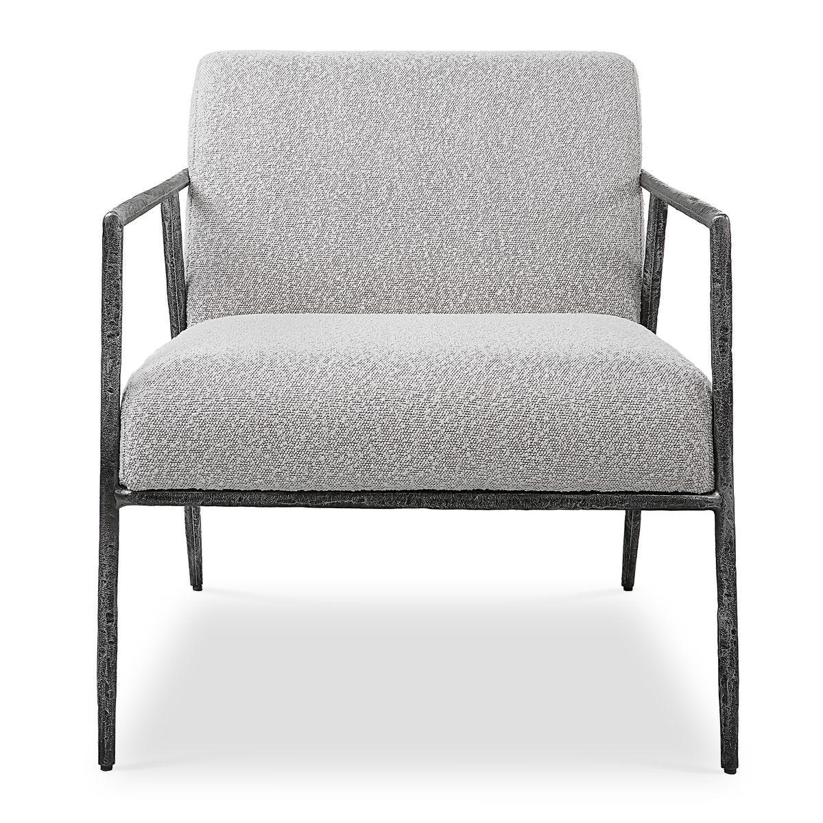 Gray Boucle Chair