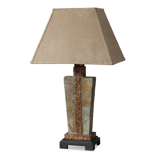 Hammered Copper Lamp.