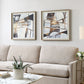 Looking for versatile artwork that complements any style? This stunning set of two framed abstract prints is the perfect solution. The organic shapes and sophisticated color palette of neutral gray, black, and warm chestnut blend seamlessly with both modern and traditional décor. The lightly whitewashed pine frames and off-white linen liners add a touch of rustic charm, creating a look that is both contemporary and timeless. Hang these prints as a pair for a cohesive statement, or separately to add a touch 