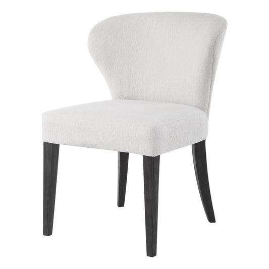 White Wingback Dining Chair — Set of 2