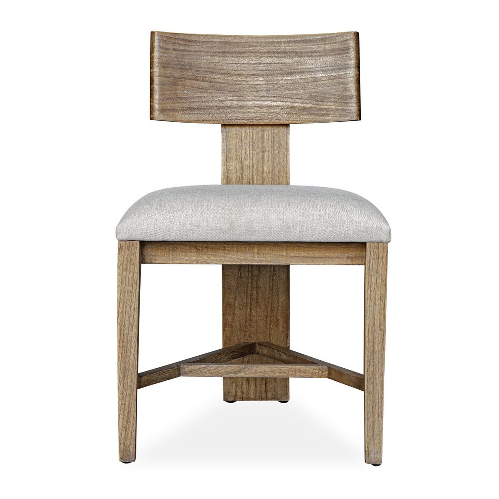 Modern Organic Solid Mindi Wood Dining Chairs (Priced:Set/2)