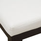 Modern Counter Stool | Matte Black | White Faux Leather Seat