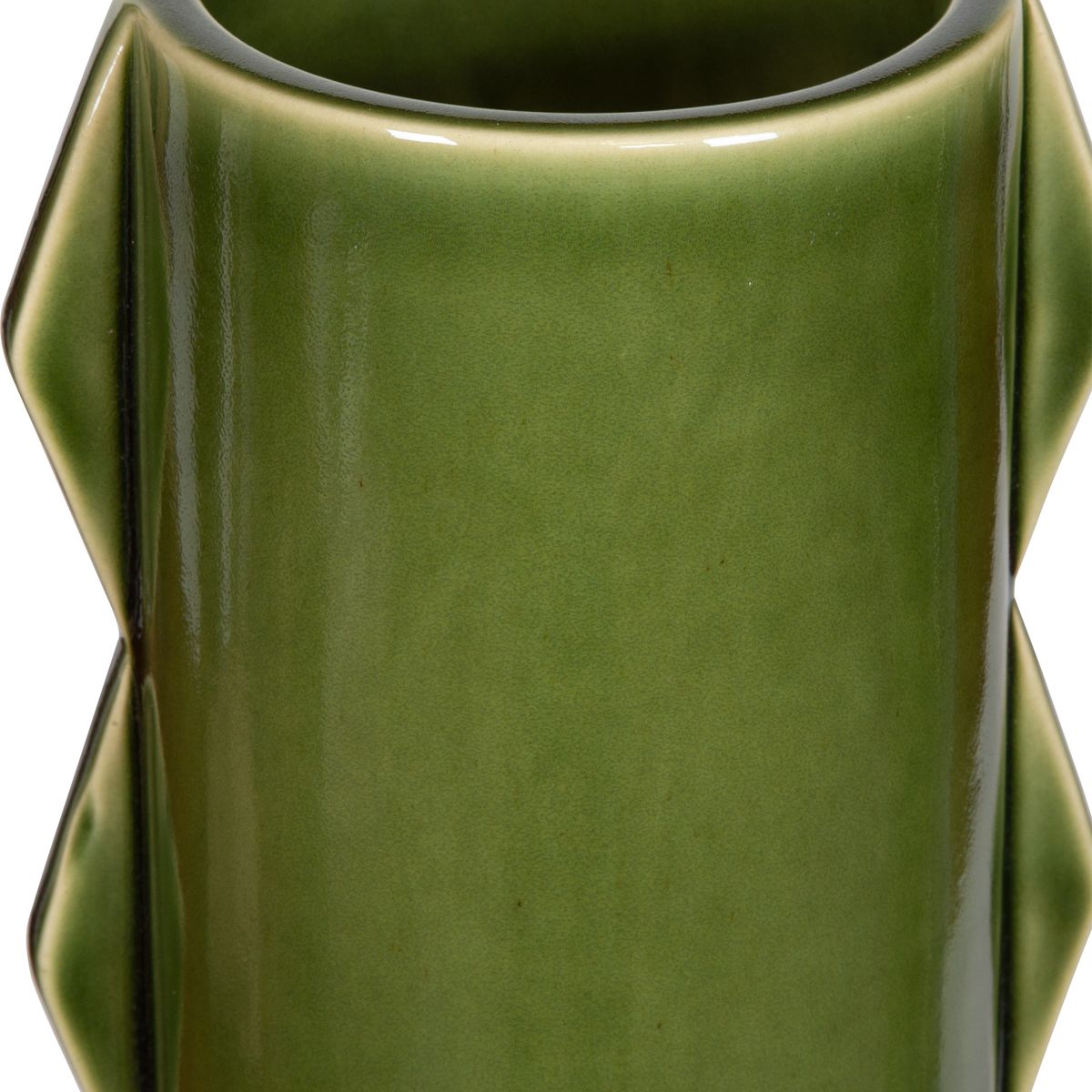 Green Ceramic Vases — Set of 2