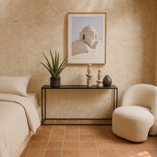 Industrial console table.