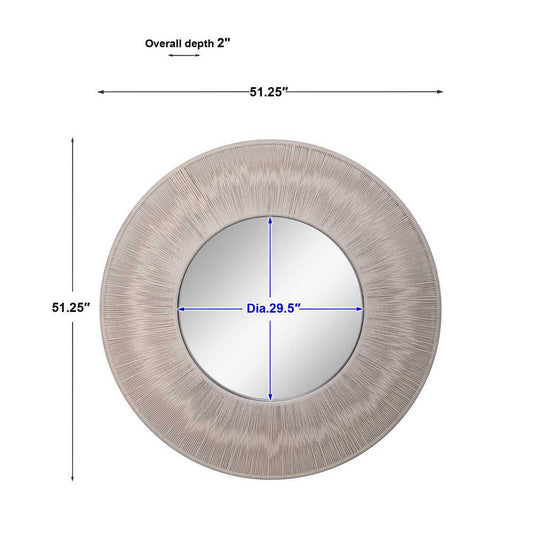 Large Round Coastal Mirror