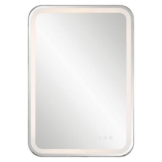 Light up front face of mirror.