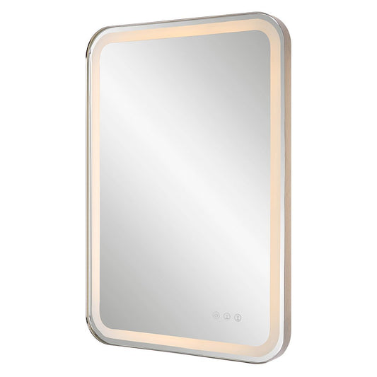 Light up front face of mirror.