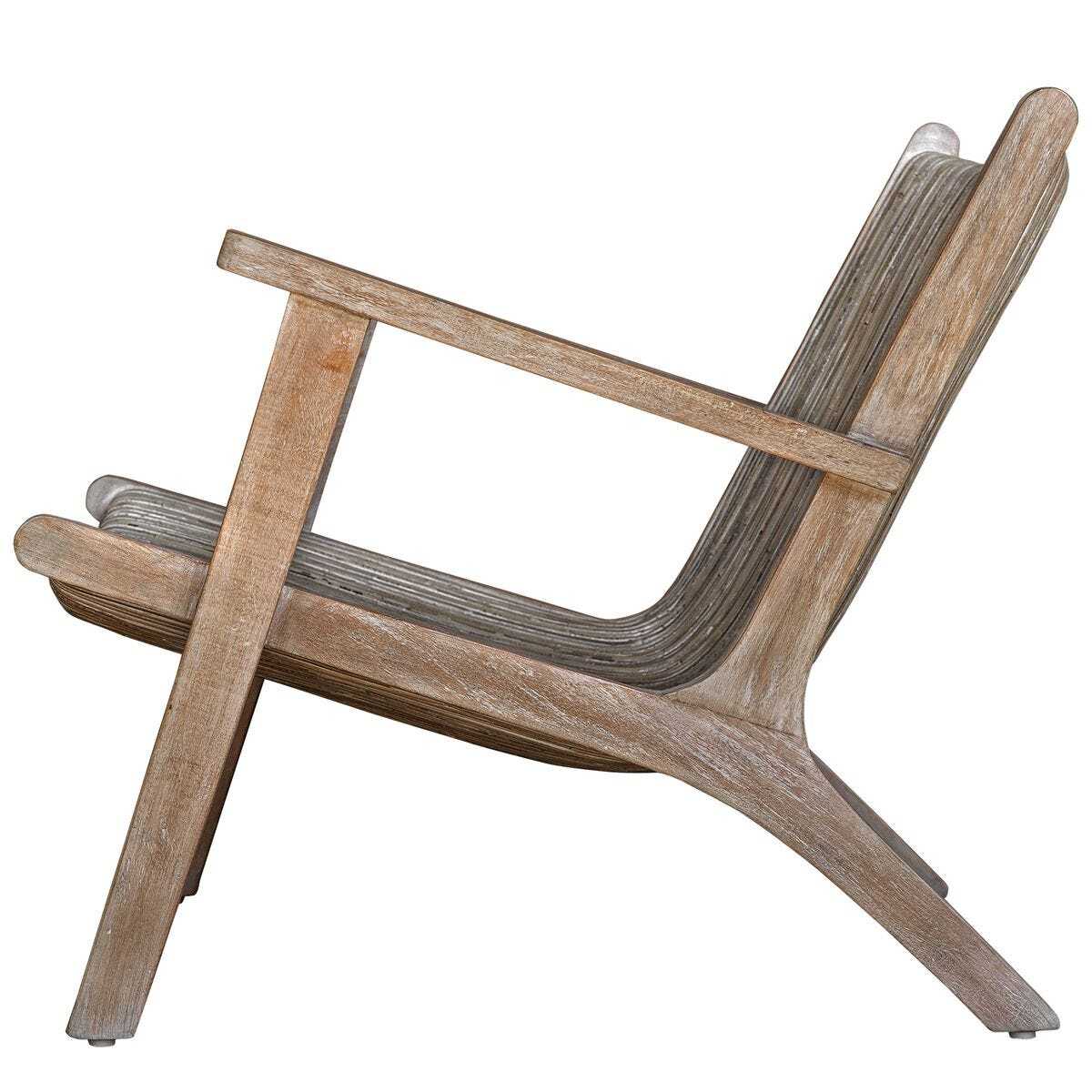 Wooden chair with a white background