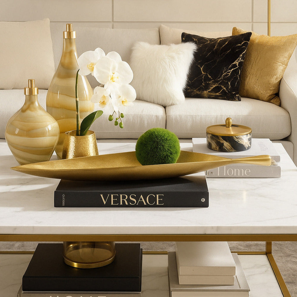 Luxury gold tray.